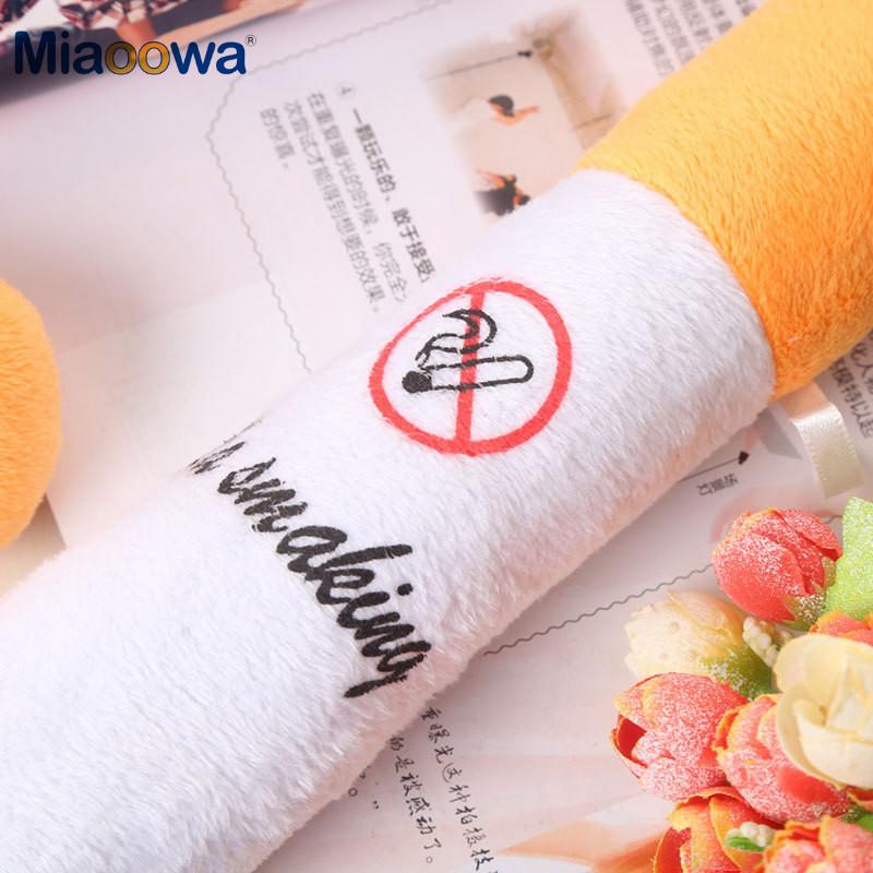 30-110cm Funny Smoking Cylindrical Sleeping Cigarette Pillow Smulation Plush Toys Fashion Boyfriend Birthday Gift