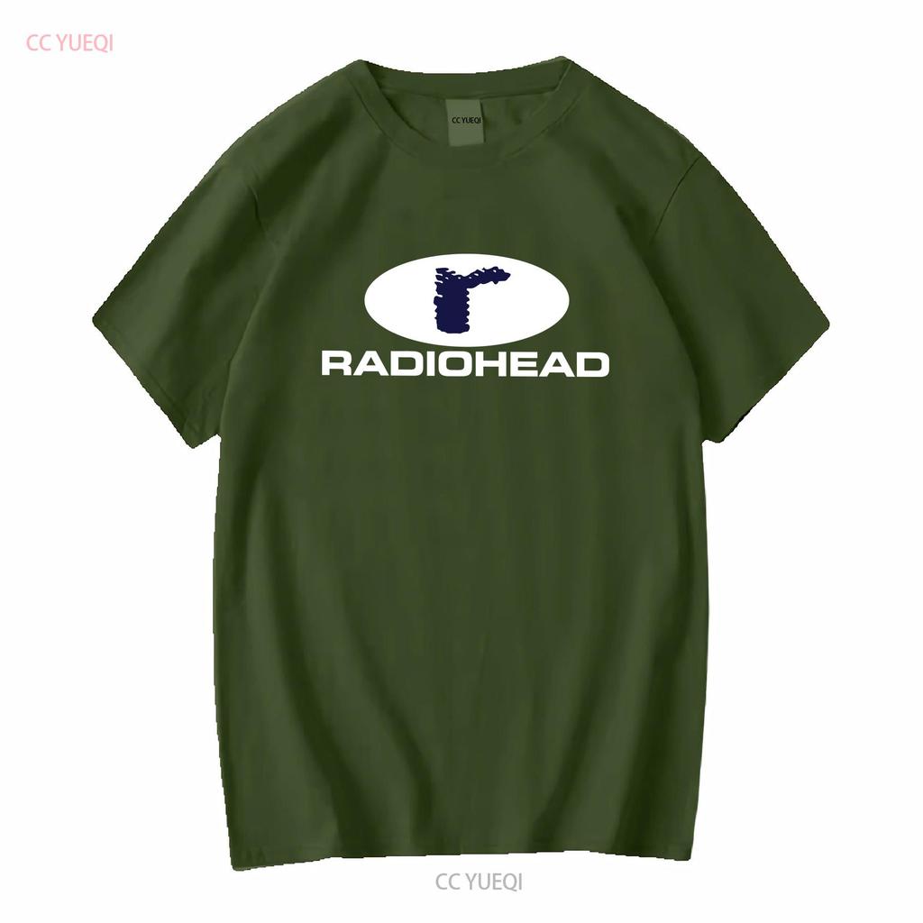 Radiohead T Shirt New men long or short sleeves vintage Washed Stretched Stylish Unisex Comfortable Slightly graphic fashion