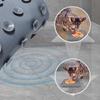 Pet Slow Food Mat with Suction Cups Four-Zone Pet Food Tray for Slow