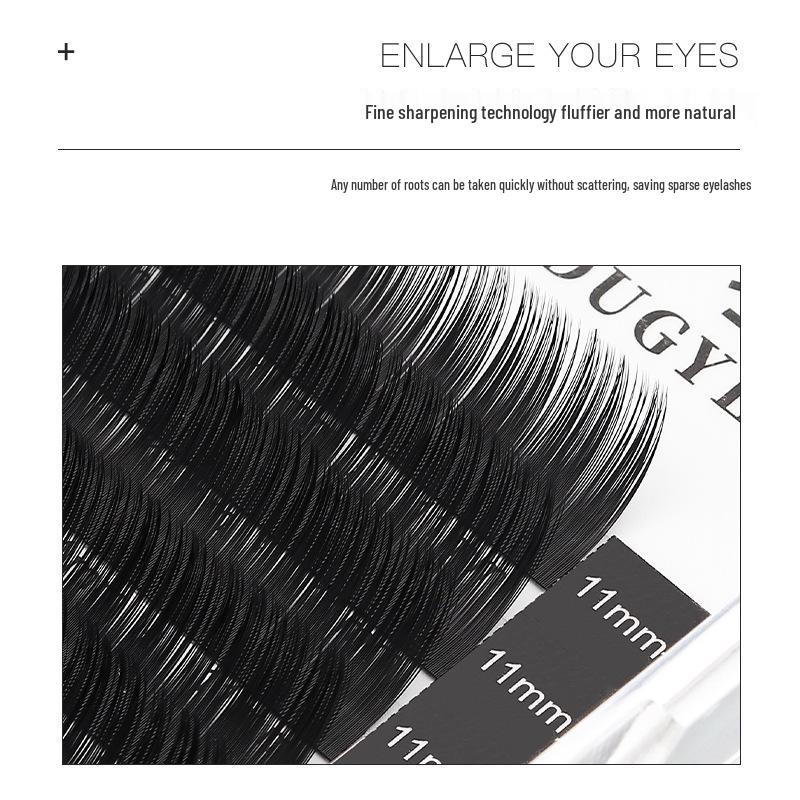 Broken Feather 0.07 Single Round BC Curl Mink False Eyelashes - Soft Hair Extension