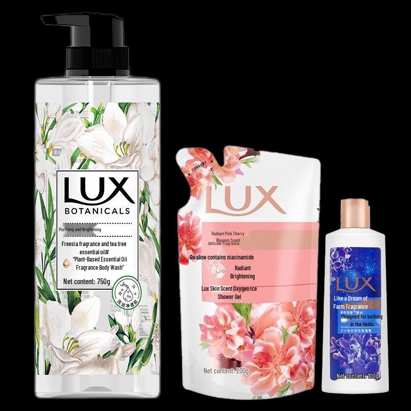 Lux Botanical Essential Oil Freesia Scent Shower Gel
