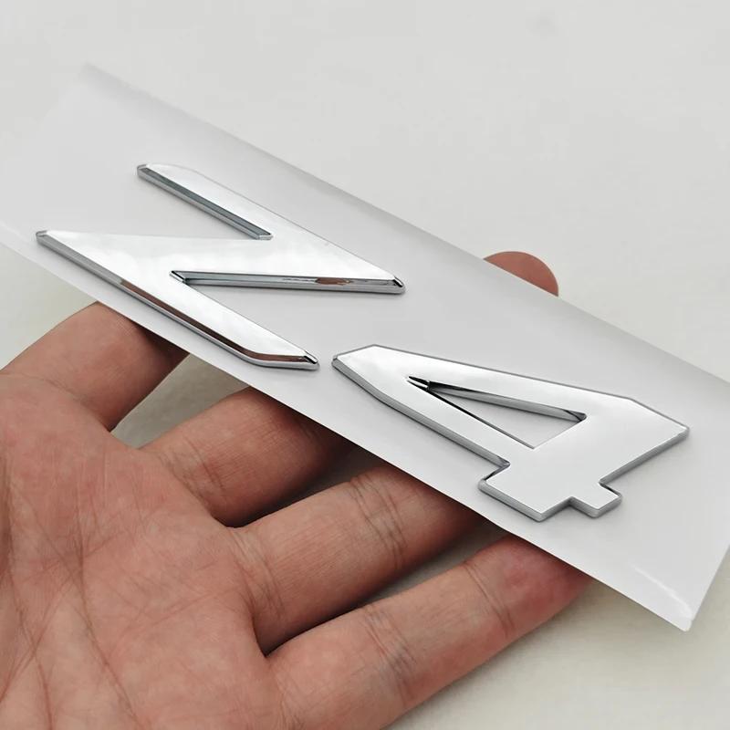NEW 3D ABS Car Rear Trunk Emblem Badge Sticker For BMW X1 X2 X3 X5 X6 GT Z4 Glossy Black Chrome Logo Decal Styling Accessories IK7