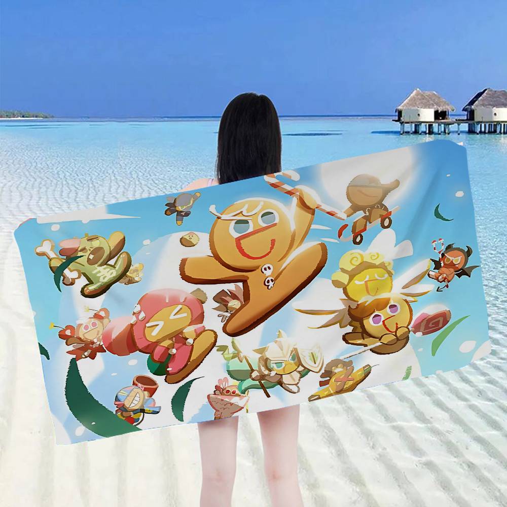 Game C-Cookie R-Run K-Kingdom Beach Towel Colorful Bath Towels for Girl Microfiber Quick Dry Sand Free Beach Yoga Pool