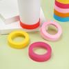 Anti-fall Table Mats Durable Silicone Cup Sleeve Water Drink Bottle Pad Water Cup Coasters Insulation Cup Mat