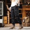 Heavyweight Work Pants for Men In Autumn Straight and Loose Large Size Multi-pocket Ties Casual Pants for Men In Autumn and Winter