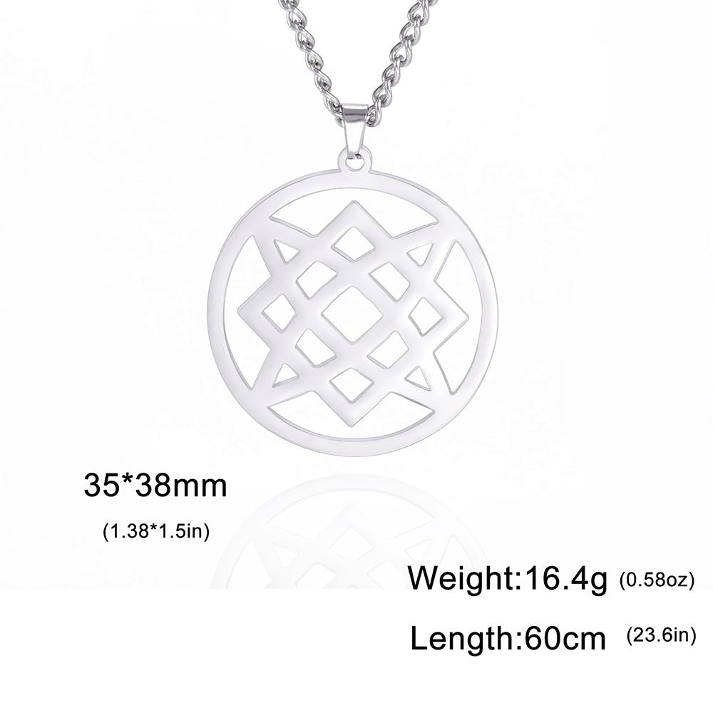 Dawapara Octagram Necklace Star of Ishtar Inanna Goddess Assyrian Star Pendant Stainless Steel Ancient Greek Mythology Jewelry