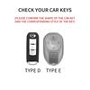 Leather Car Key Case Protective Cover for GAC Trumpchi S7 2025 2026 Remote Key Box Synthetic Suede Protection Shell Keychain
