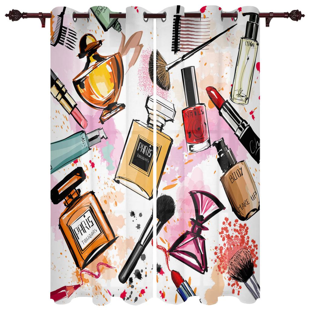 Žena Kosmetika Lak na nehty Okenní závěs do ložnice Domácí dekorace Závěs na pozadí do obývacího pokoje Kuchyňský závěs