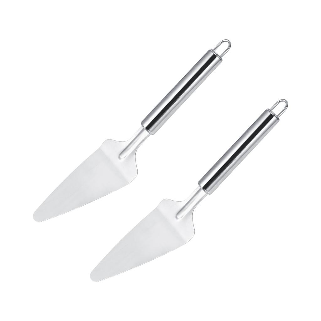 2Pcs Stainless Steel Multifunctional Triangular Pizza Cutter Shovel Spatula Kitchen Accessories