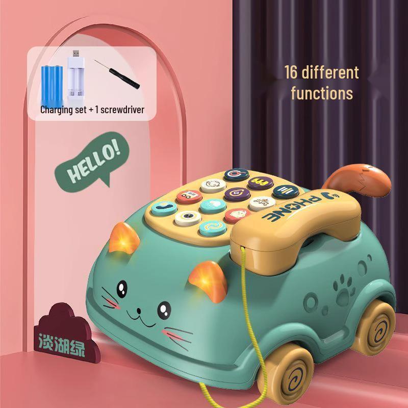 Zweisprachiges Englisch-Chinesisch Lern-Katzen-Telefon-Spielzeug für Kinder