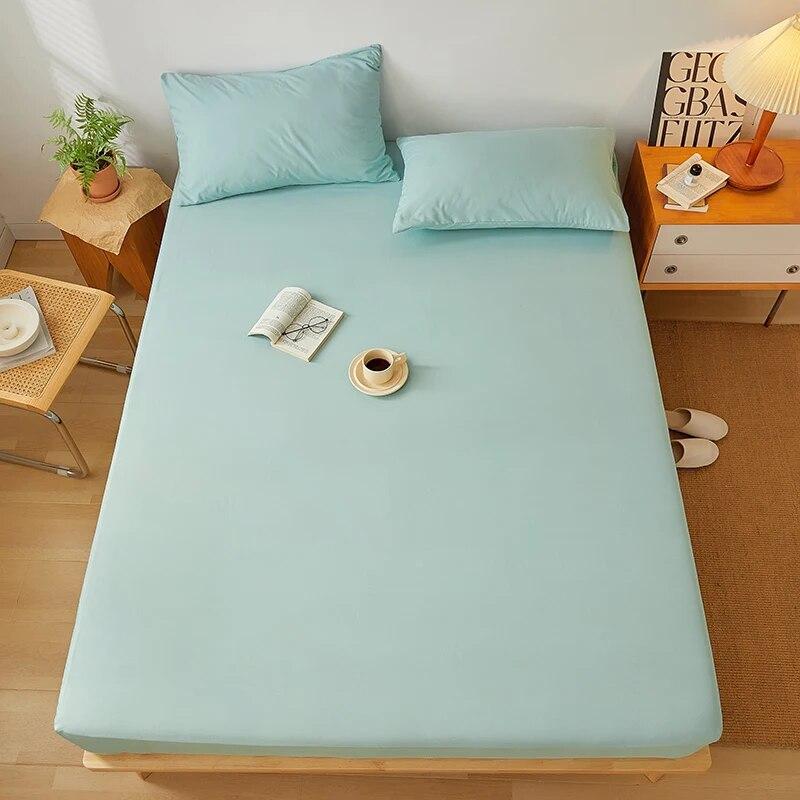 Adjustable Fitted Sheet 160x200,Bed Sheet With Elastic Band 135x190,Mattress Protector Cover,Skin-friendly,Solid Color