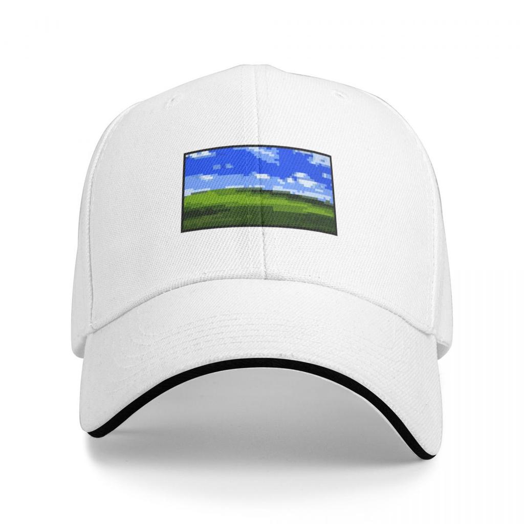 XP wallpaper pixel art Baseball Cap Cosplay Custom  hiking hat Mens Hats Womens