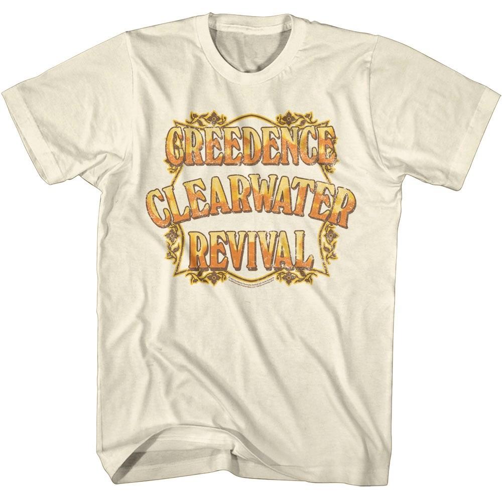 Creedence Clearwater Revival Burning Logo Men T Shirt L