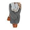 Women's Furry Pullover Sweater Dress Fuzzy Slouchy Oversized Long Tops Loose Crew Neck Fall
