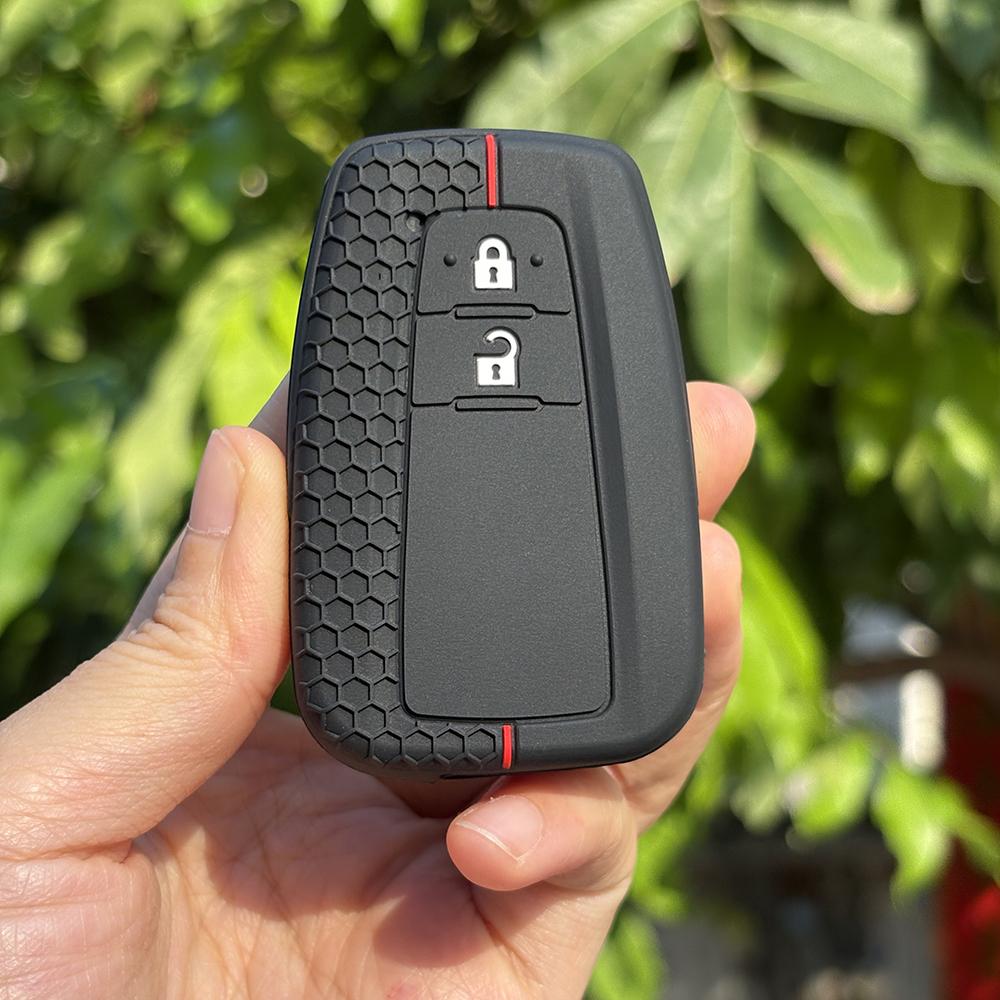 

Keychain Protect For Toyota Sw4 Hilux Srx Sienna Auris Venza Prado 150 Tk 200 Tlc200 Land Cruiser Silicone Car Key Cover Case