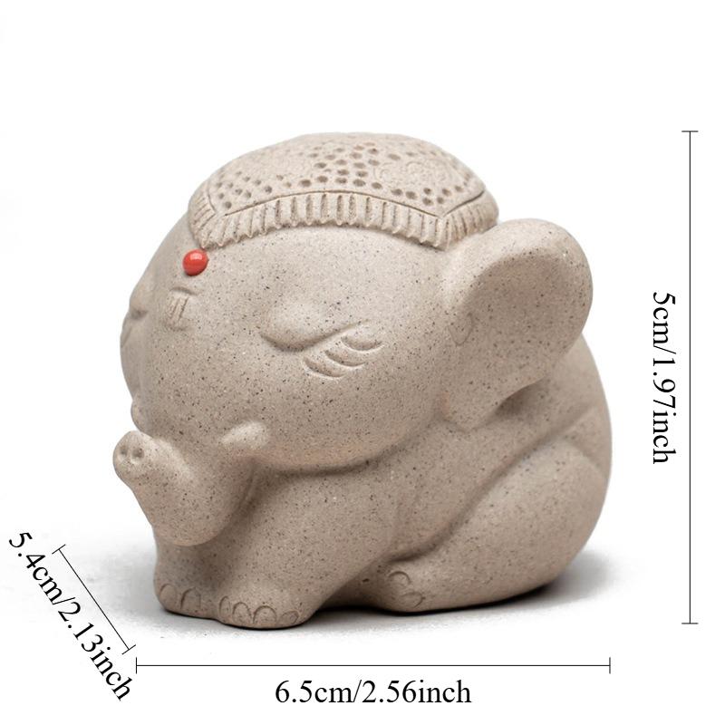 

Elephant Yixing Tea Pet Handmade Tea Can Be Grown and Played with Desktop Ornaments and Accessories Tea Ceremony Accessories