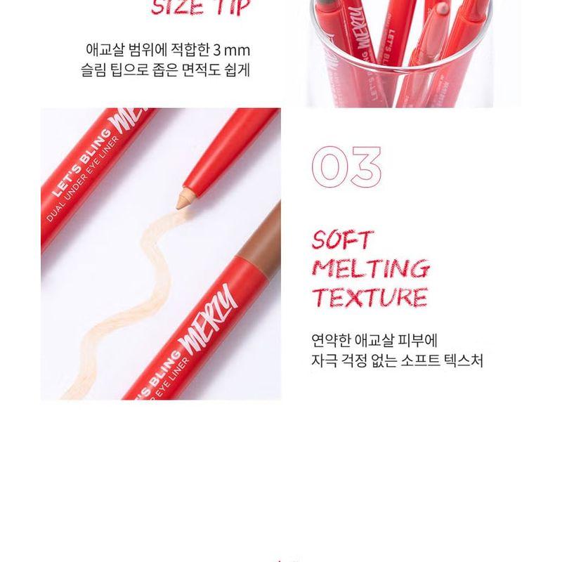 MERZY - Let's Bling Dual Under Eye Liner - 4 Colors