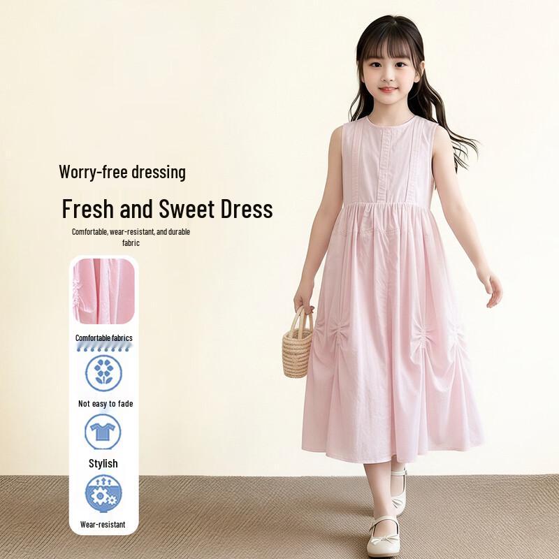 Frog Prince Girls  Summer Sleeveless Dress 140