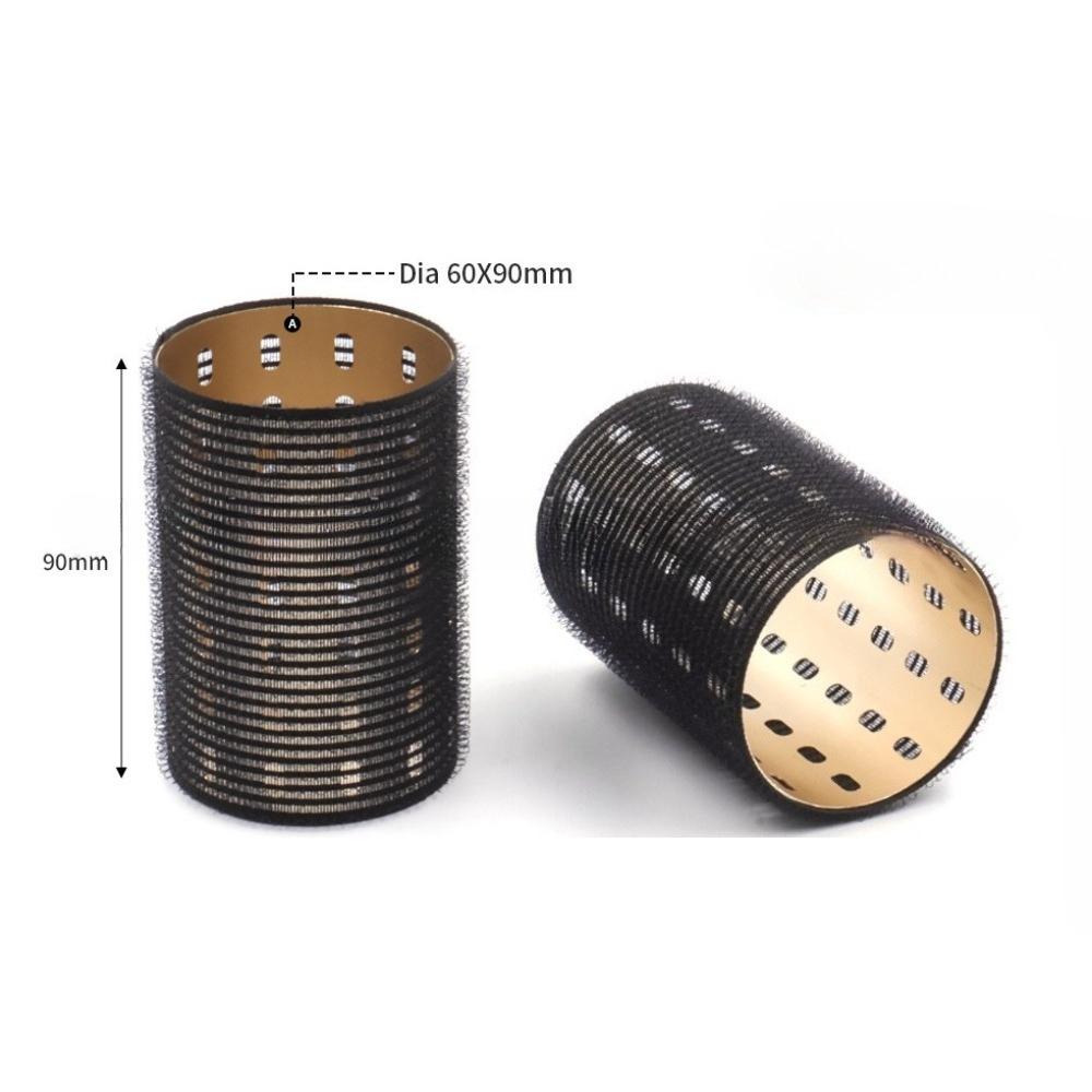 6*9cm Rullo per Capelli Autoadesivo con Nucleo in Alluminio Gancio e Anello in Puro Nylon Autocinghiante Strumenti per Styling a Caldo Termico per Volume