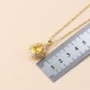 Dubai Luxurious  Gold Plated Zircon Jewelry Sets With  Mark Clip Earrings And Necklace Bridal Costume For Women Gift Box
