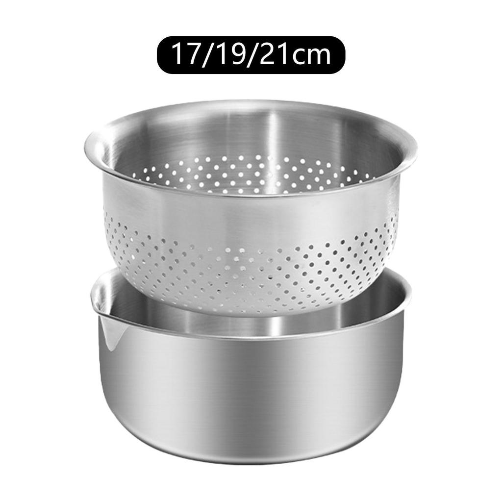 Draining Basket Stainless Steel Tool Home Use Versatile Multifunction Fruit Drain Bowl for Strawberry Vegetables Grapes Fruits