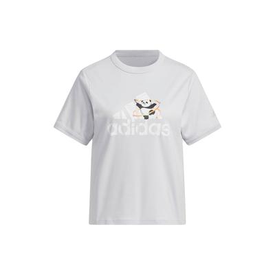 T-Shirt With Sport Graphic Women Tops Gray JI6865