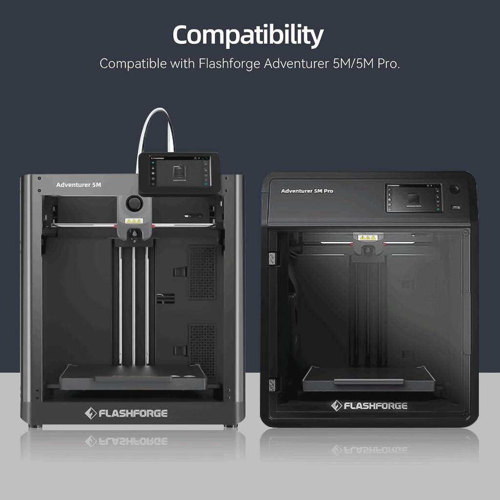 Upgrade Ceramic Hotend Kit for Flashforge Adventurer 5M/5M Pro 3D Printer,Rapid Heating Quick-Detachable 0.4mm Hardened Nozzle+Chrome Plated Brass