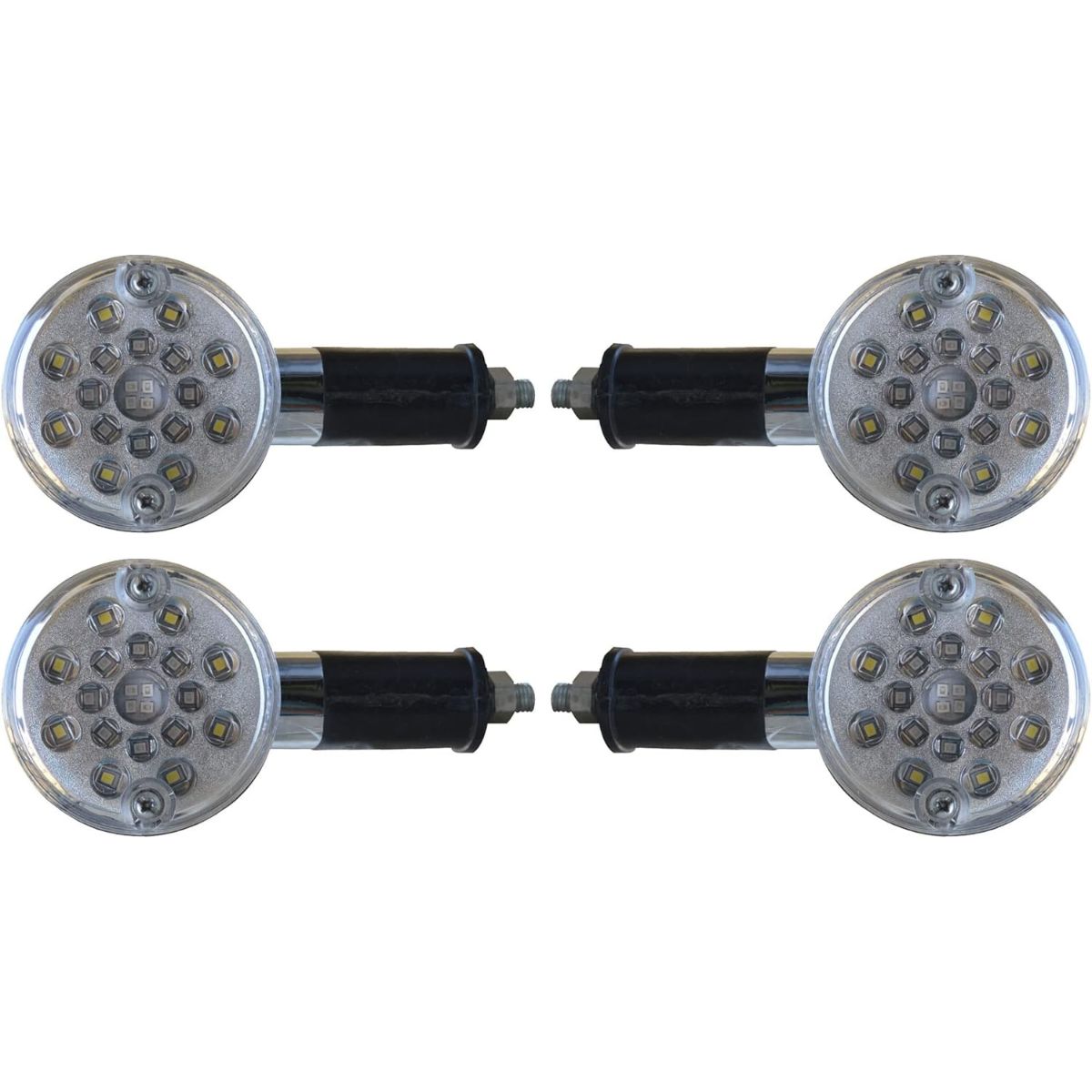 

APSMOTIV LED Side Indicator Lights Set of 4 Pieces Suitable for Motorcycle Bike чистий