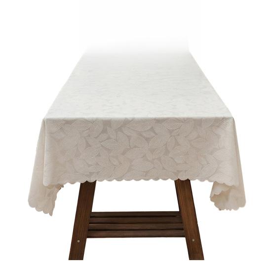 Lace Tablecloth, Wedding Rectangular Table Cloth, Vintage Embossed Floral Lace Table Cover for Tea Party Reception Home Decor