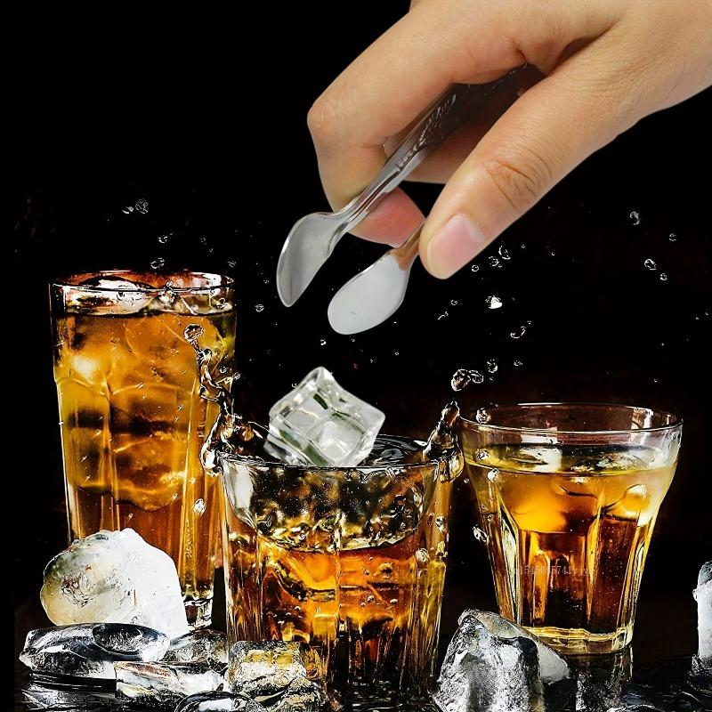Pinça de Gelo com Rosas Vintage Aço Inoxidável Pinça para Cubos de Gelo de Açúcar Pinça Portátil para Salada Churrasco Pinça de Cubo de Gelo Prata/Dourada Suprimento para Bar
