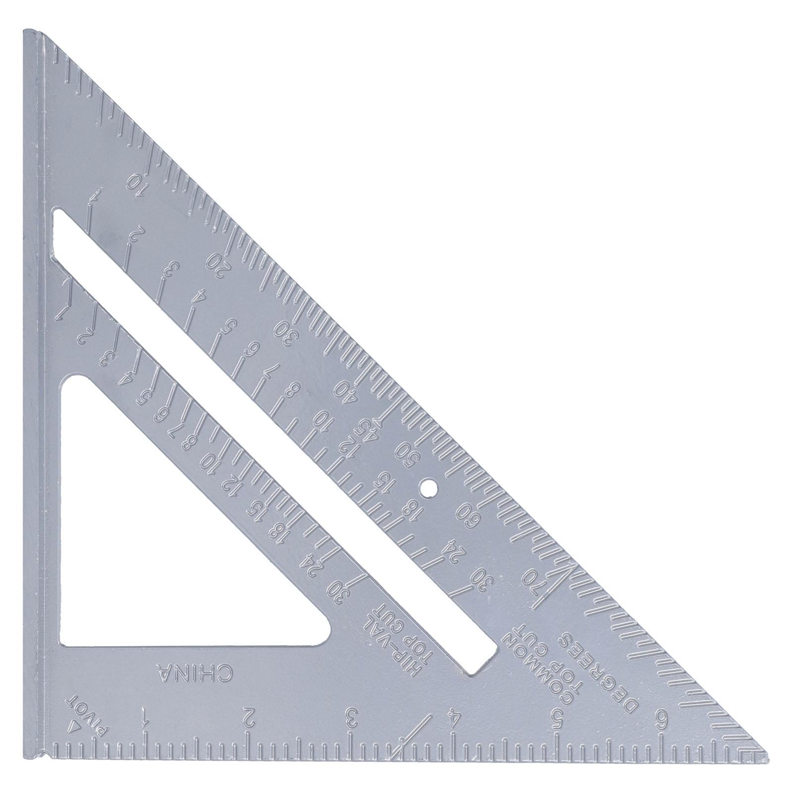 

Треугольная линейка из алюминиевого сплава 7 дюймов 4590 градусов утолщенные измерительные инструменты для ремесел деревообработки