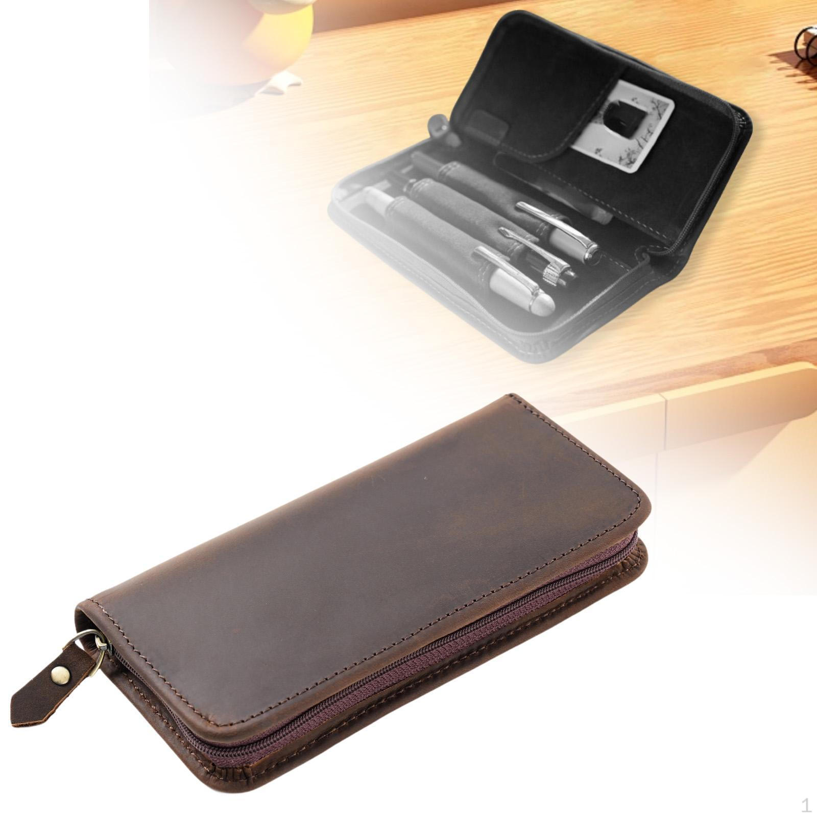 

Креативный ящик для хранения ручек, сумка для канцелярских принадлежностей, уникальный легкий чехол для купонов темно-коричневого