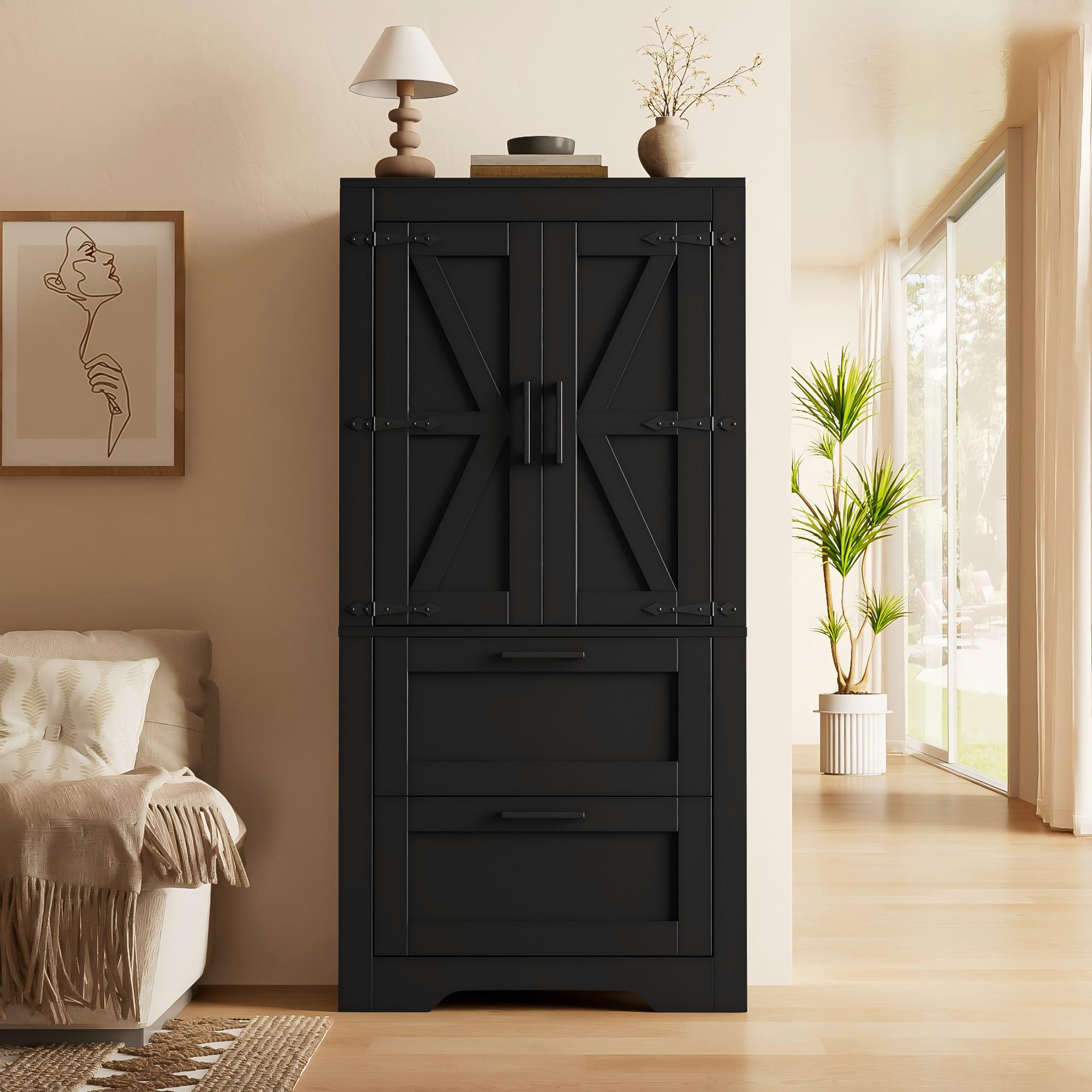 Kitchen cabinet in country style, with