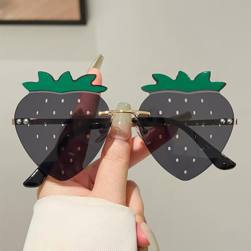 JYL TS Sunglasses UV Protection Frameless Strawberry Holiday/2861