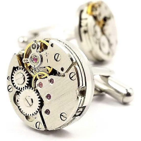 Gemelli TTMA, Gemelli Lusso Steampunk Forma Movimento Orologio Vintage (1 paio), Regalo per San Valentino Compleanno Anniversario Laurea.