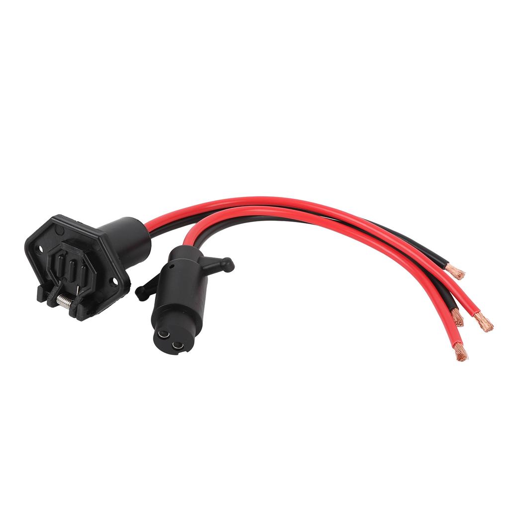 DC12V Trolling Motor Plug and Receptacle 2 Wire Flush Mount Plug and Play for Marine Boats Kayaks