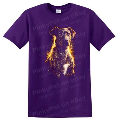 Tričko pro psa Cool design s ohněm Pro milovníky brindle psů Nápad na dárek Grafické tričko