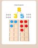 Montessori Children's Wooden Number Puzzle - Educational Toy for Addition and Subtraction.
