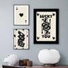 Wall Art Canvas Painting Lucky Playing Card Dice Spades Ace Queen Club Living Room Decor Posters And Prints Home Wall Pictures