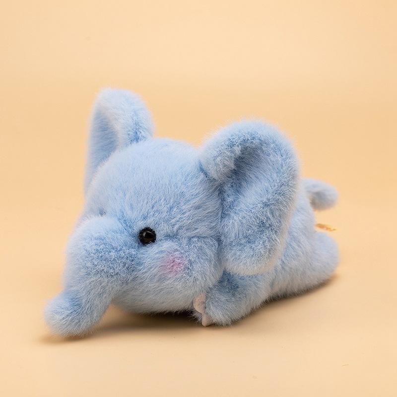 Cute Lying Down Elephant Koala Doll Plush Toy Capybara Doll Children Accompany Ragdoll Birthday Gift