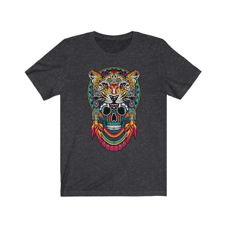 2025 Summer Mexico New Products Are Selling Men's Aztec Art Shirt with Jaguar Print Mexican Balam Design T-shirt Breathable