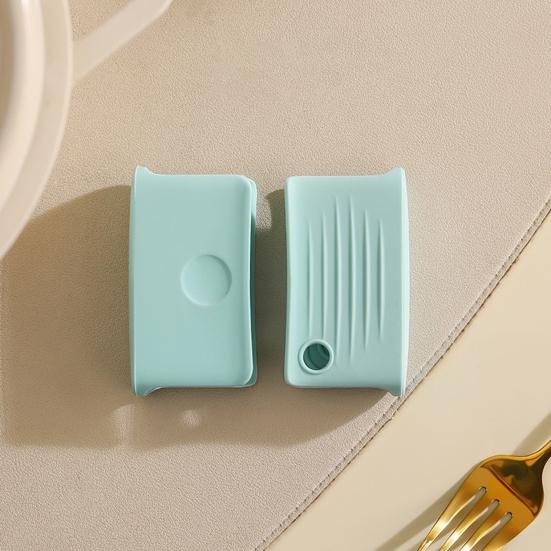 Silicone Pot Earmuffs Heat-Resistant Pot Handle Covers Food-Grade Anti-Scald Portable Foldable Grip for Woks And Pots Safe Kitchen Accessory