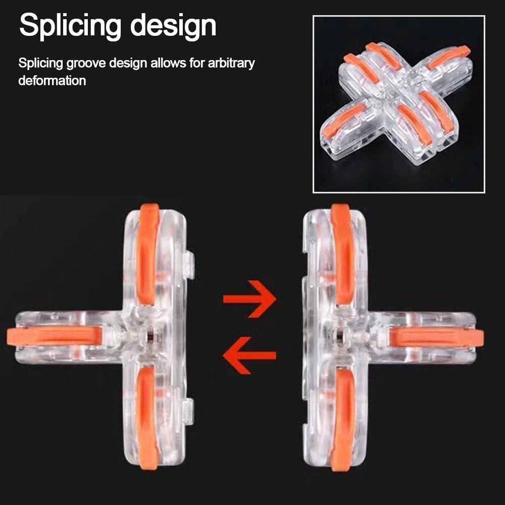 Universal Compact Quick Terminal Block T Type Compact Splice Electrical Connectors  Electrical