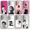 A-Audrey H-Hepburn C-Classic Phone Case For Samsung S25,S24,S21,S22,S23,S30,Ultra,S20,Plus,Fe,Note,10,9,5G Black Cover