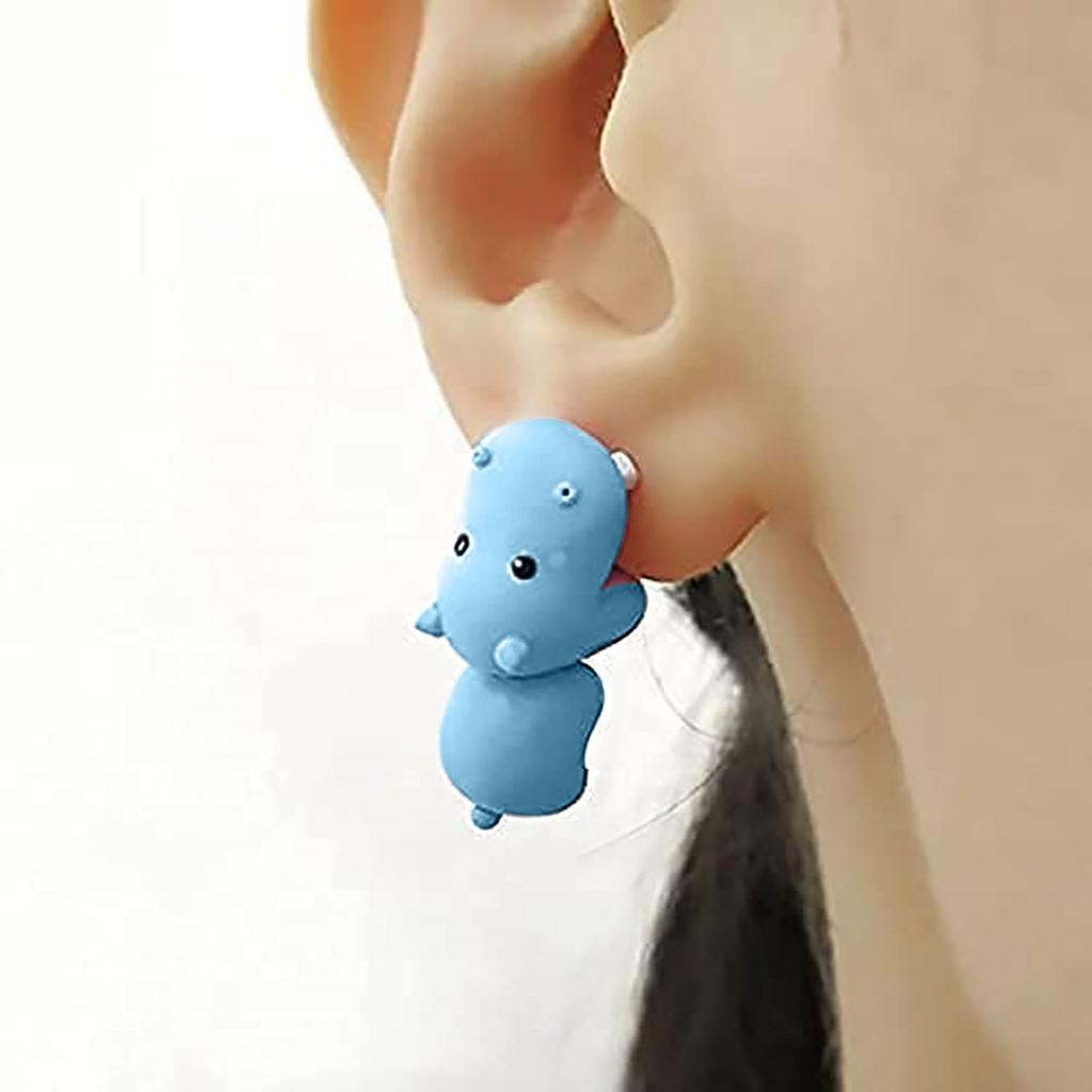 Women Cute Animal Earring 3D Cute Earrings Handmade Stud Earrings For Girl