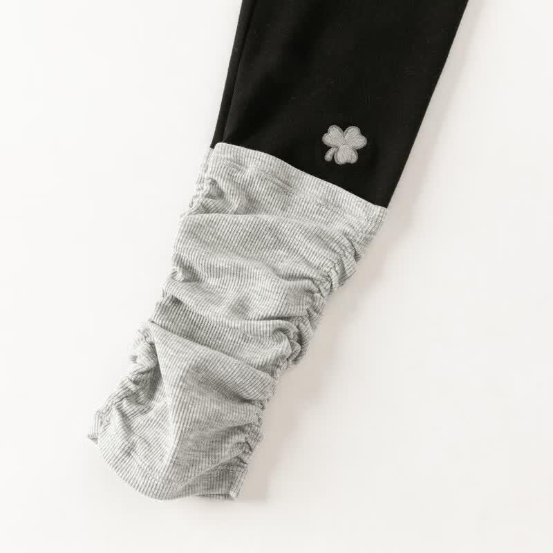 Girls' Elastic Stacked Sock Leggings