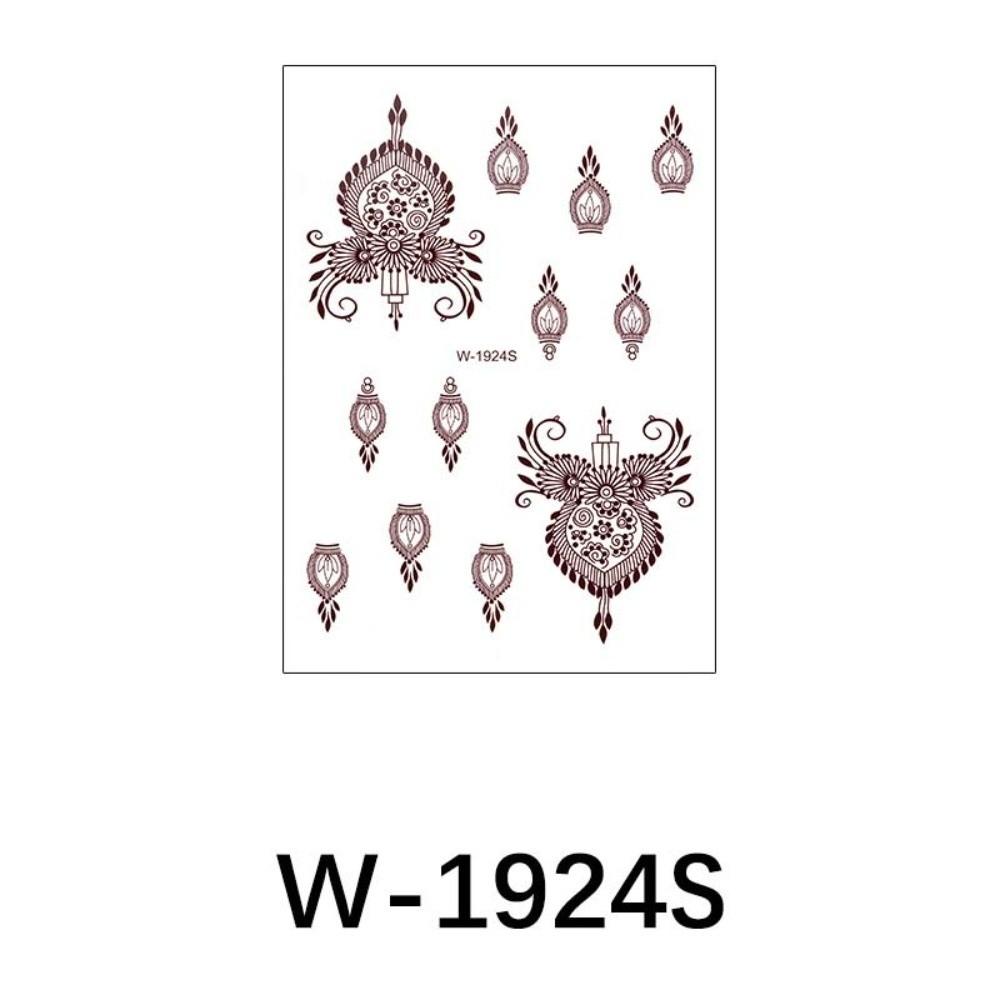 Flower Instant Decals Mehndi Designs Body Art Sticker Henna Tattoo Stickers  Summer Vacation