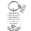 Stainless Steel Keychain for 2025 Graduation - University & High School Senior Gift in European and American Style