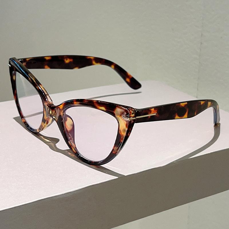Oversized Cat Eye Reading Glasses Fashion Blue Light Blocking Optical Frames Trendy Stylish Design Presbyopic Eyeglasses