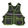 Electrician Tool Vest Adjustable Waist Premium Waterproof Work Vest Storage Bag Holder with Tool Pockets for Carpentry Home DIY